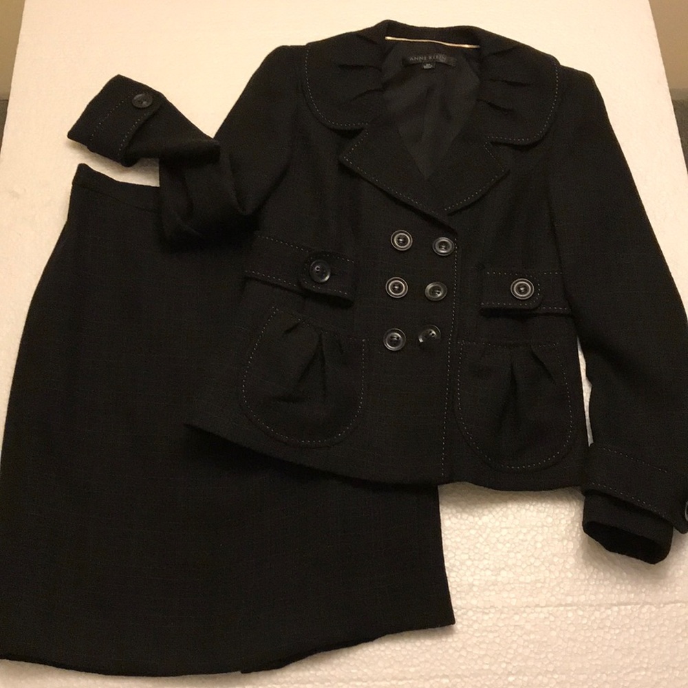 Anne Klein skirt suit, menswear pattern never worn